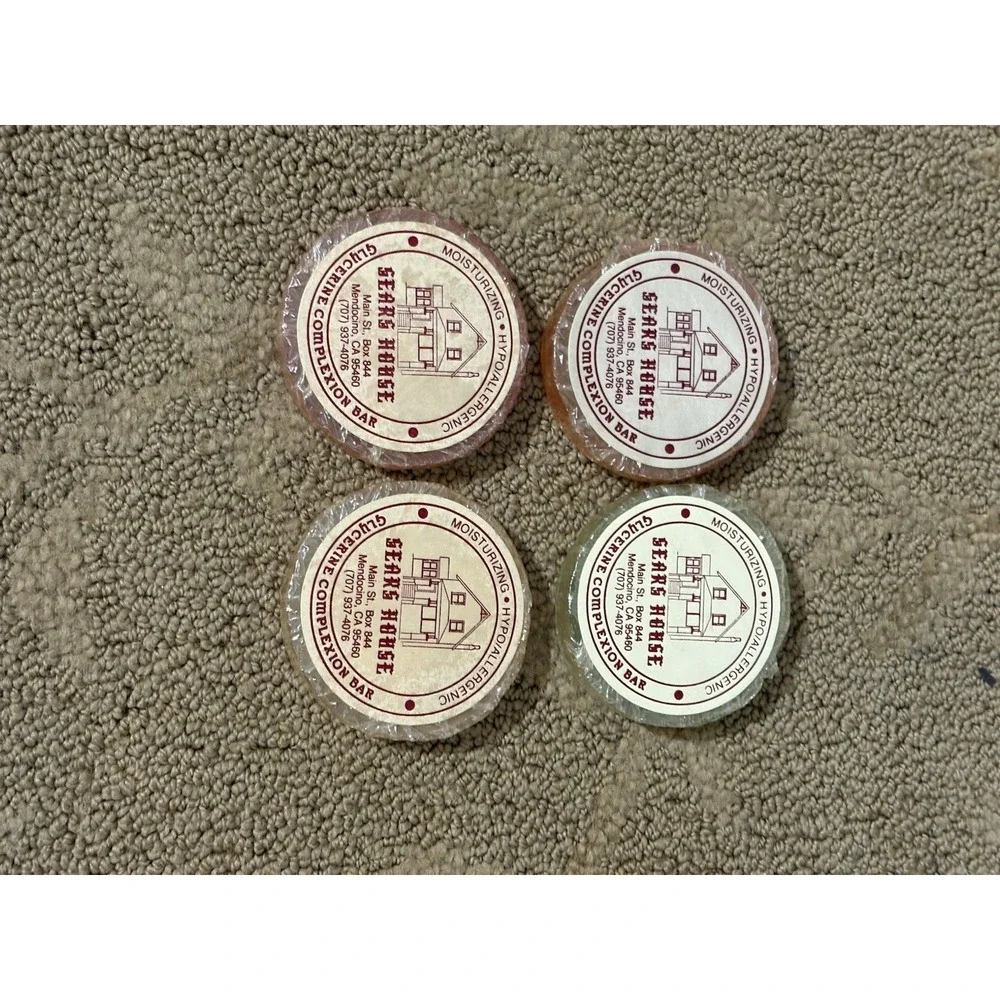 Vintage Sears House  Glycerin Complexion Soap Bars Lot Of 4 See Pictures